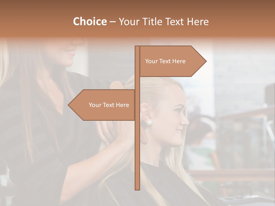 Hairdo Small Women PowerPoint Template