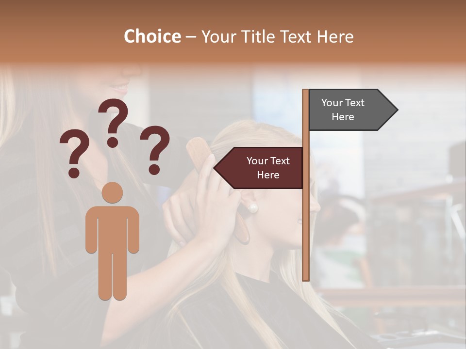 Hairdo Small Women PowerPoint Template