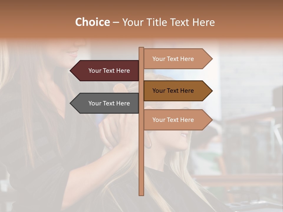 Hairdo Small Women PowerPoint Template