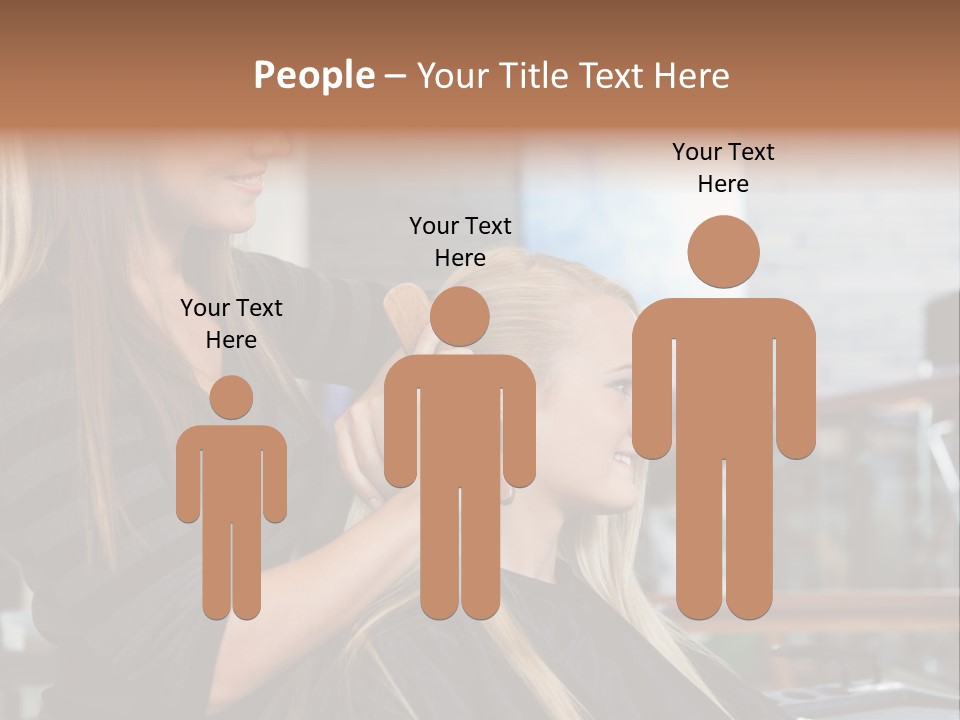 Hairdo Small Women PowerPoint Template