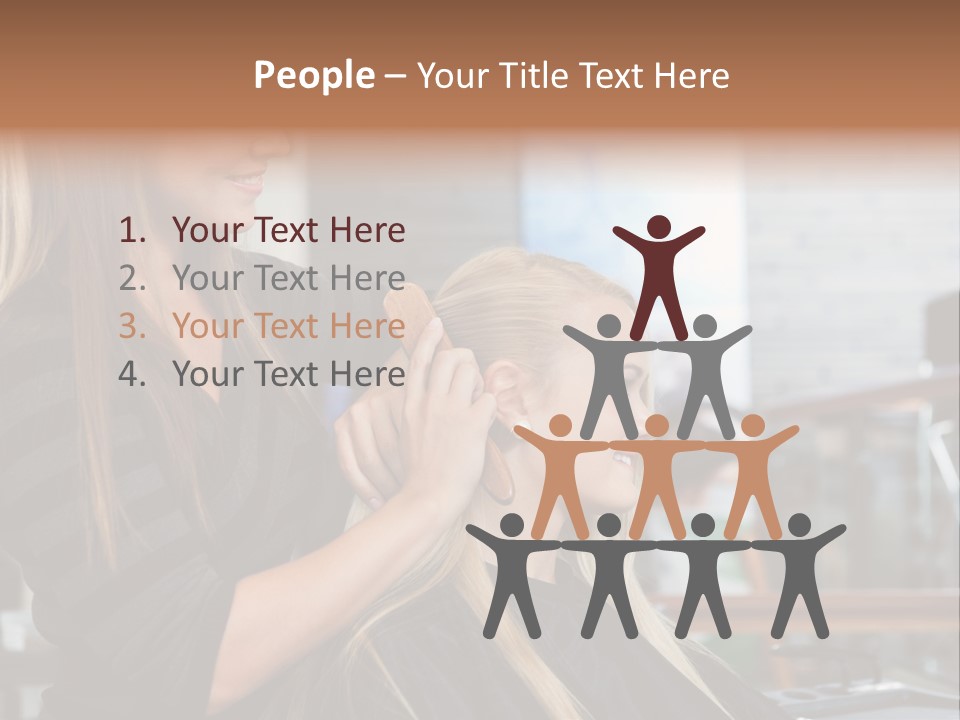 Hairdo Small Women PowerPoint Template