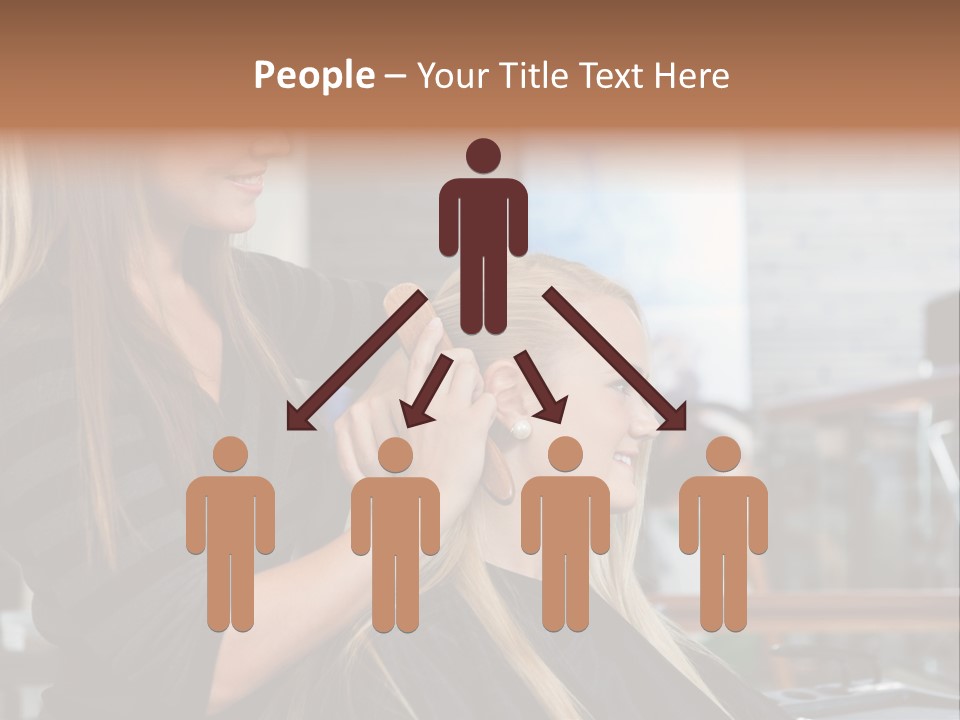 Hairdo Small Women PowerPoint Template