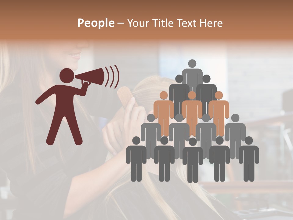 Hairdo Small Women PowerPoint Template