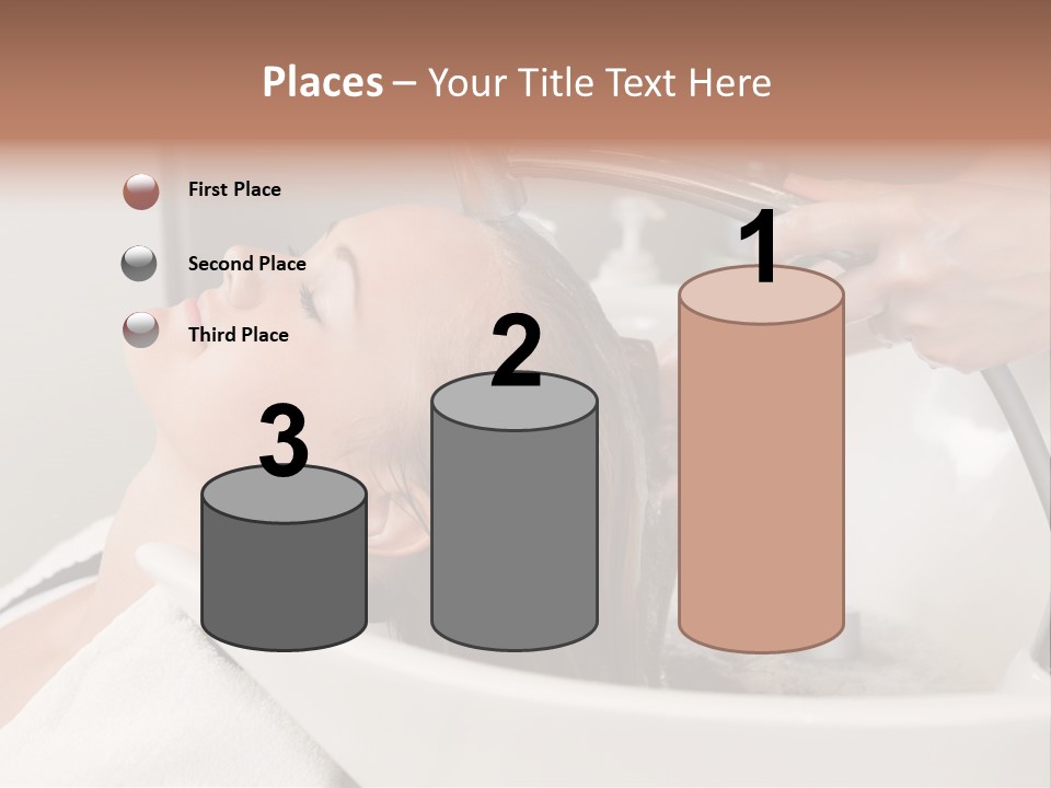 Beauty Hair Faucet PowerPoint Template