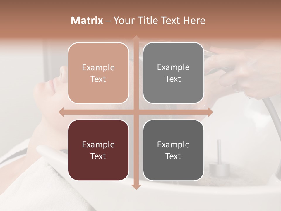 Beauty Hair Faucet PowerPoint Template