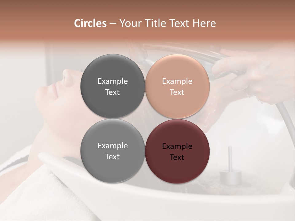 Beauty Hair Faucet PowerPoint Template