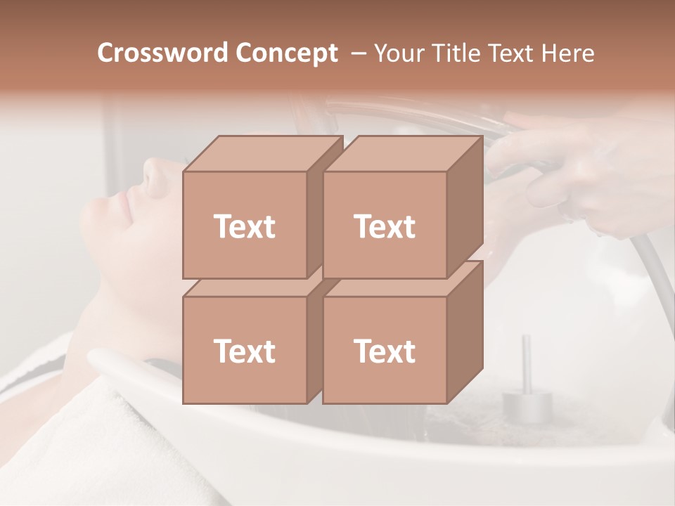 Beauty Hair Faucet PowerPoint Template