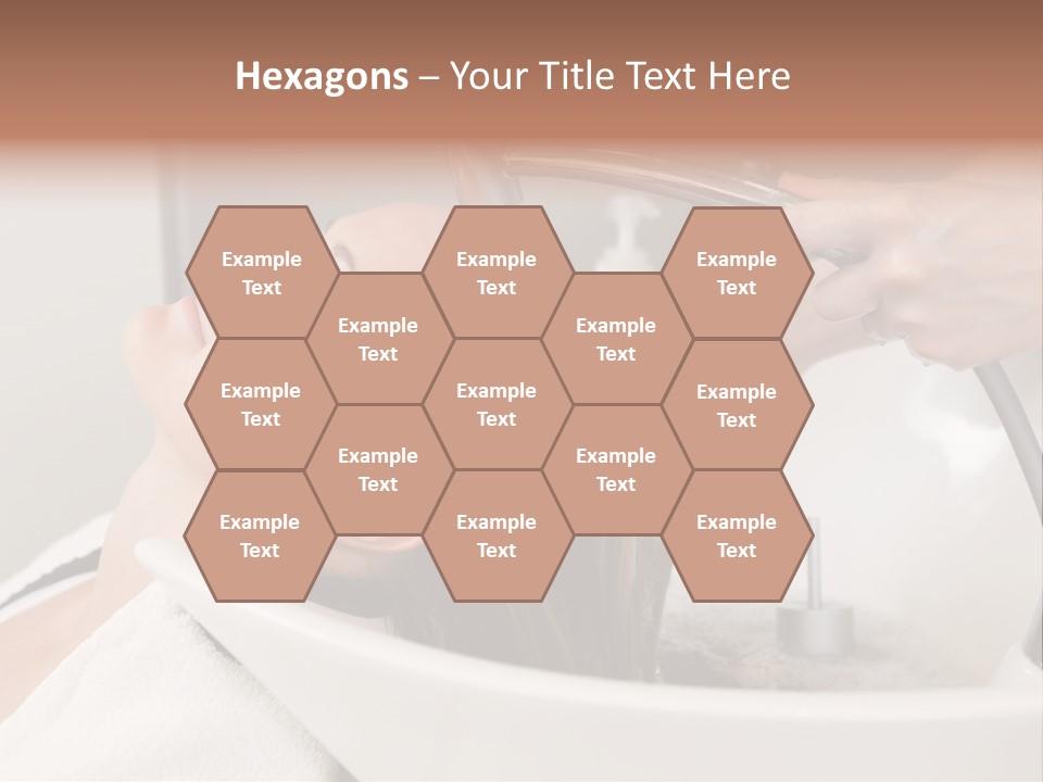 Beauty Hair Faucet PowerPoint Template