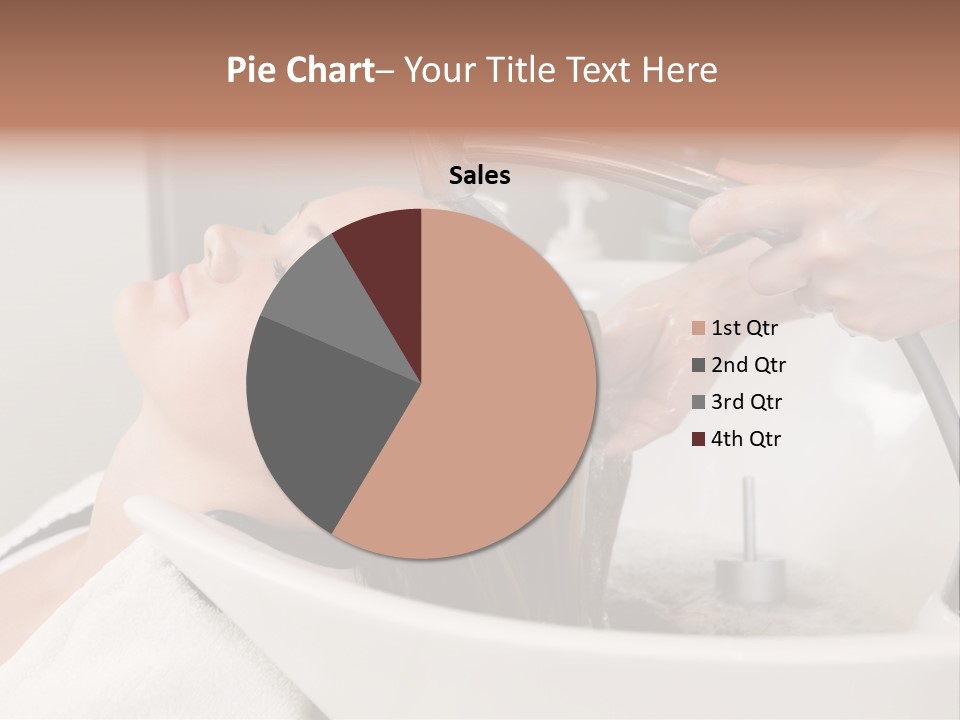 Beauty Hair Faucet PowerPoint Template