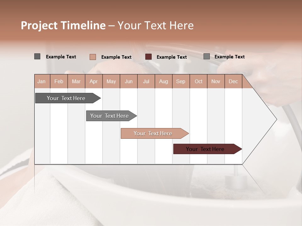 Beauty Hair Faucet PowerPoint Template