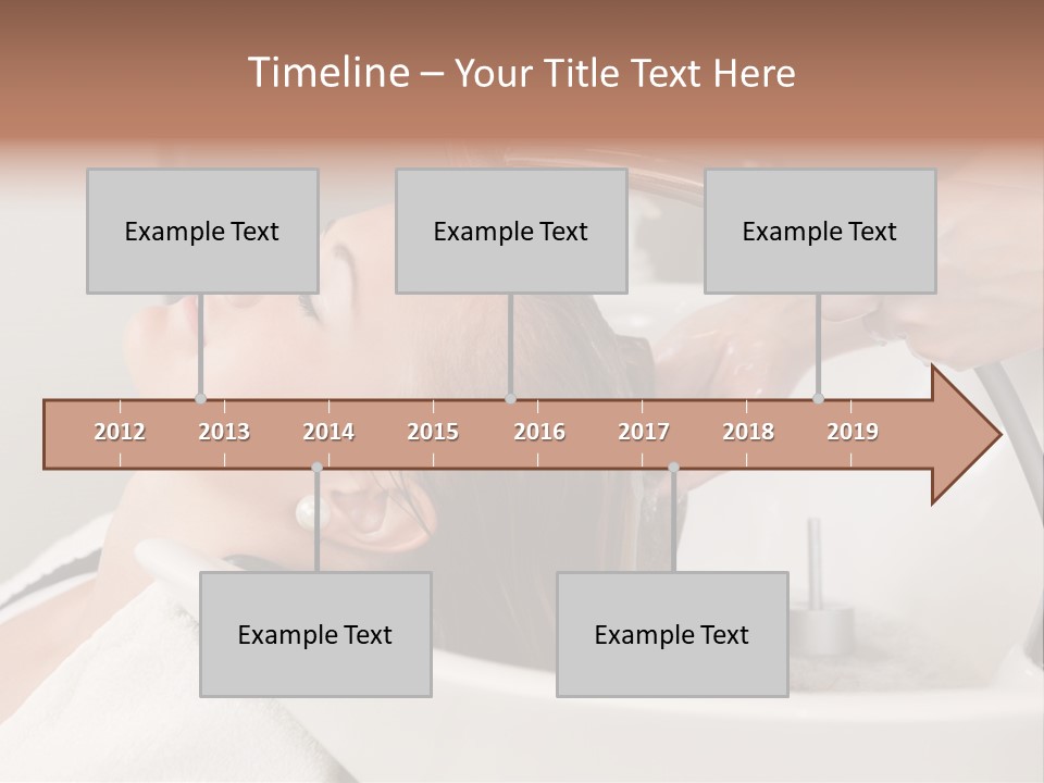 Beauty Hair Faucet PowerPoint Template