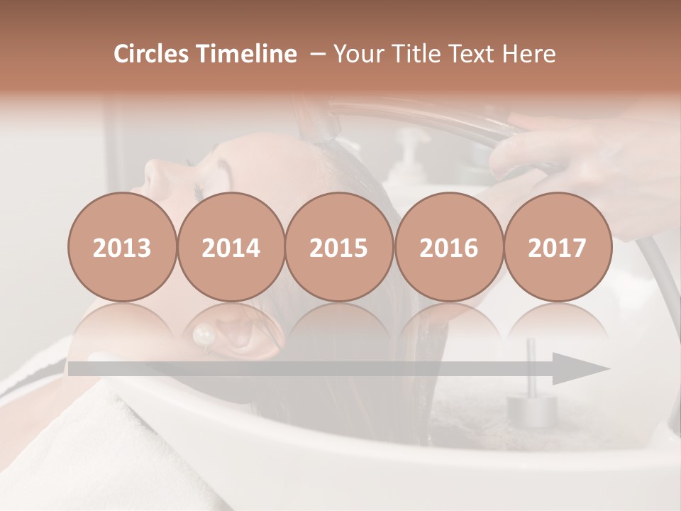 Beauty Hair Faucet PowerPoint Template