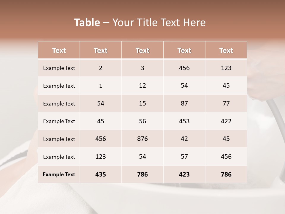 Beauty Hair Faucet PowerPoint Template