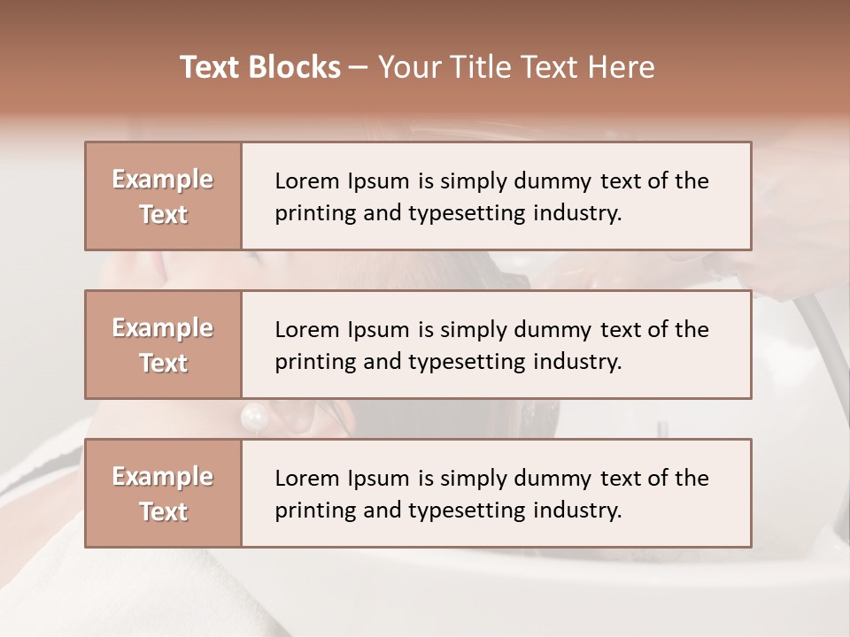 Beauty Hair Faucet PowerPoint Template