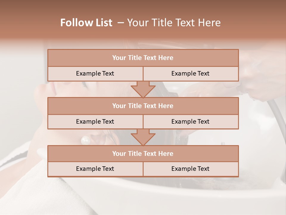 Beauty Hair Faucet PowerPoint Template