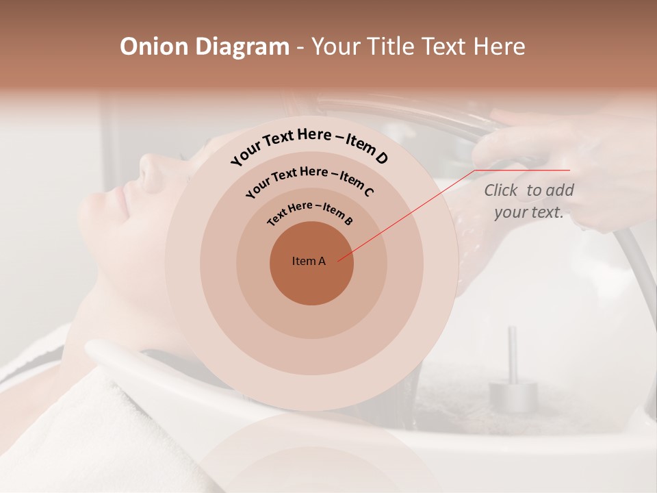 Beauty Hair Faucet PowerPoint Template