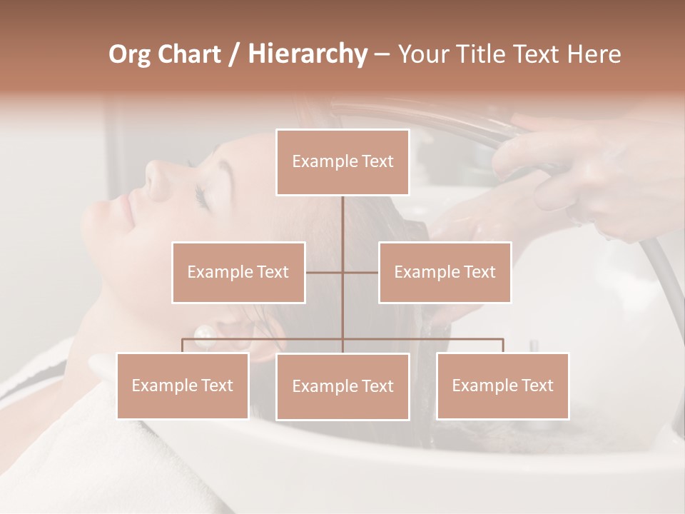 Beauty Hair Faucet PowerPoint Template