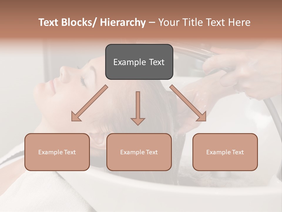 Beauty Hair Faucet PowerPoint Template