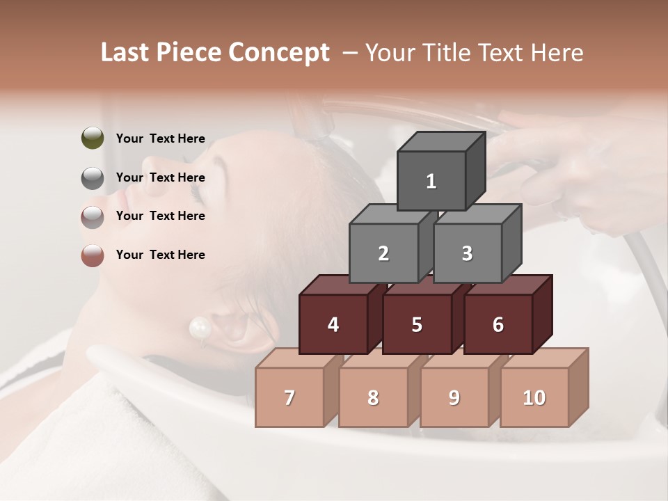 Beauty Hair Faucet PowerPoint Template