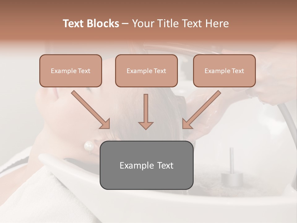 Beauty Hair Faucet PowerPoint Template