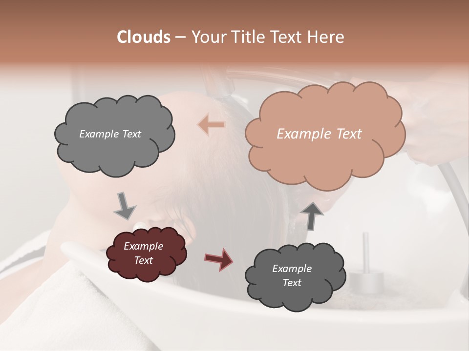 Beauty Hair Faucet PowerPoint Template