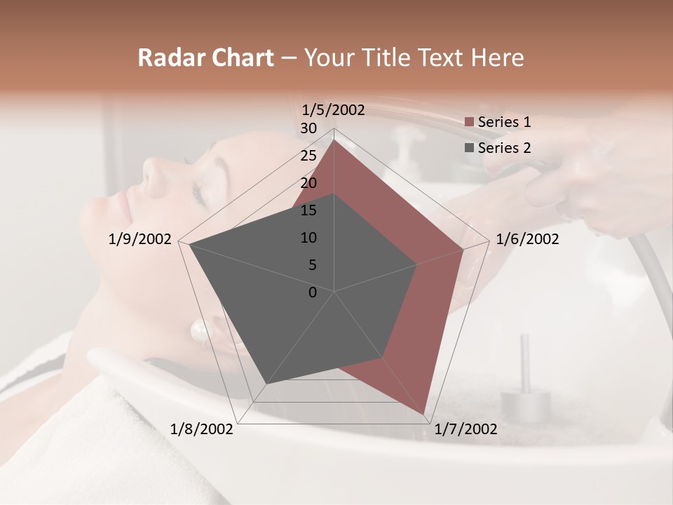 Beauty Hair Faucet PowerPoint Template