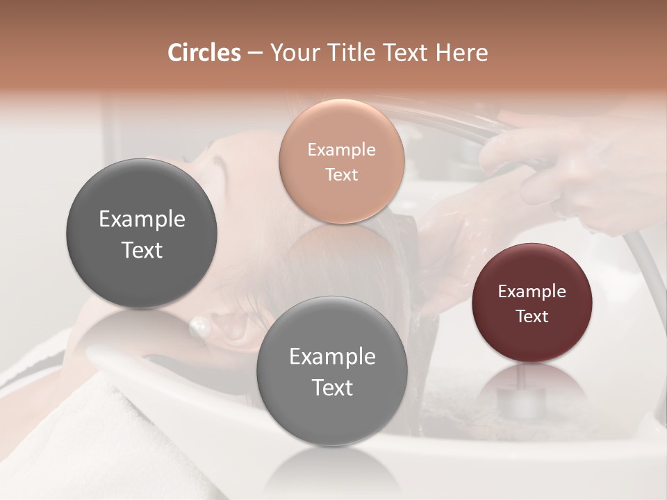 Beauty Hair Faucet PowerPoint Template