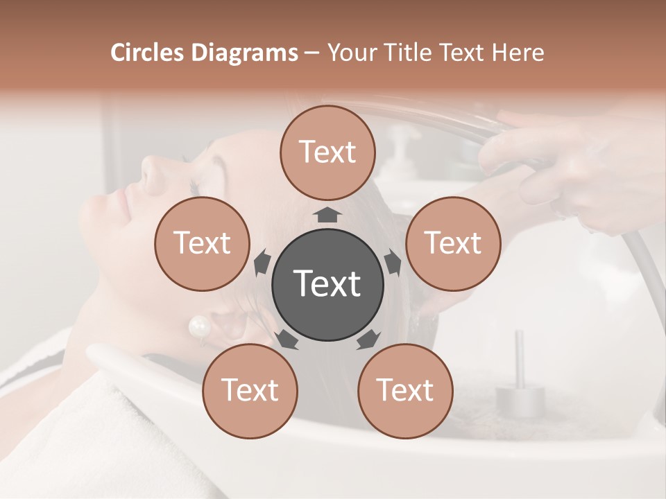 Beauty Hair Faucet PowerPoint Template