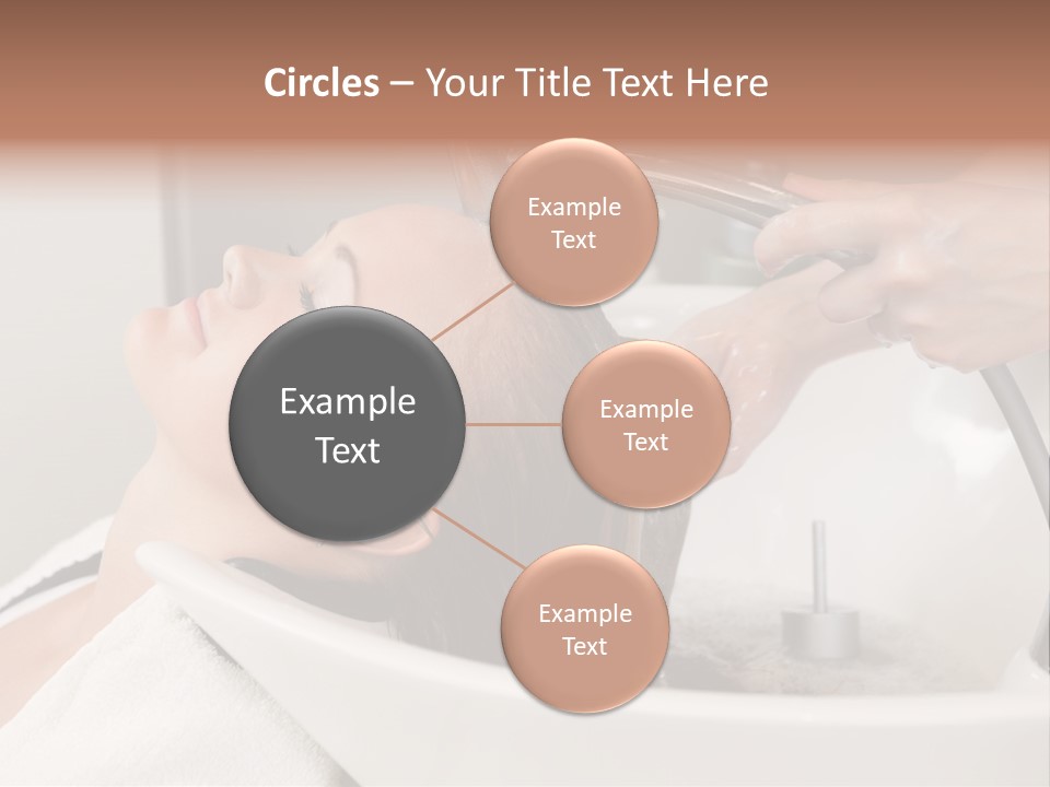 Beauty Hair Faucet PowerPoint Template
