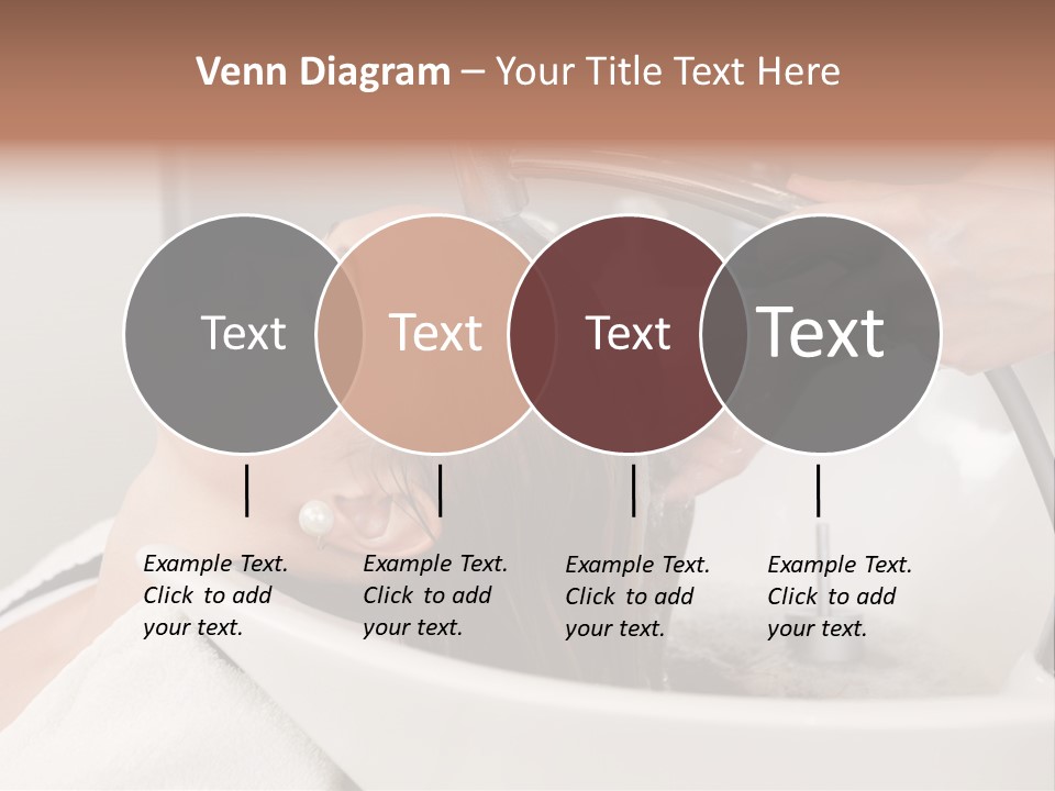 Beauty Hair Faucet PowerPoint Template