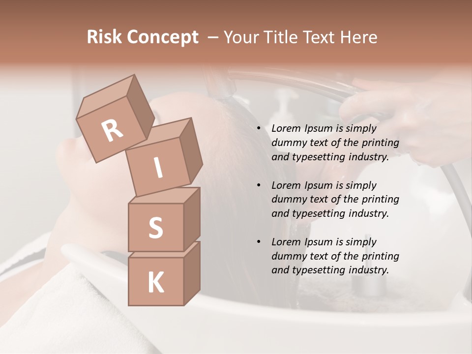 Beauty Hair Faucet PowerPoint Template