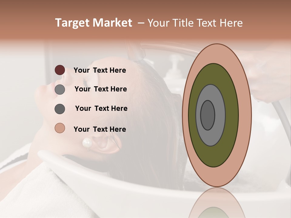 Beauty Hair Faucet PowerPoint Template