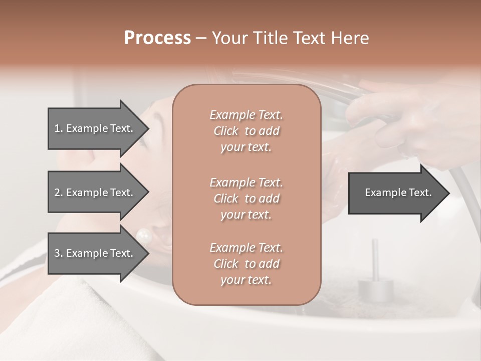 Beauty Hair Faucet PowerPoint Template
