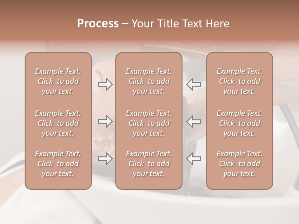 Beauty Hair Faucet PowerPoint Template