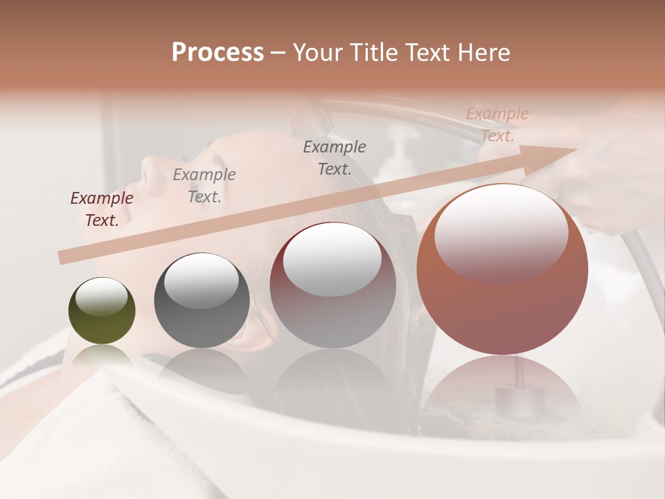 Beauty Hair Faucet PowerPoint Template