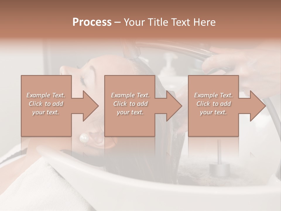 Beauty Hair Faucet PowerPoint Template