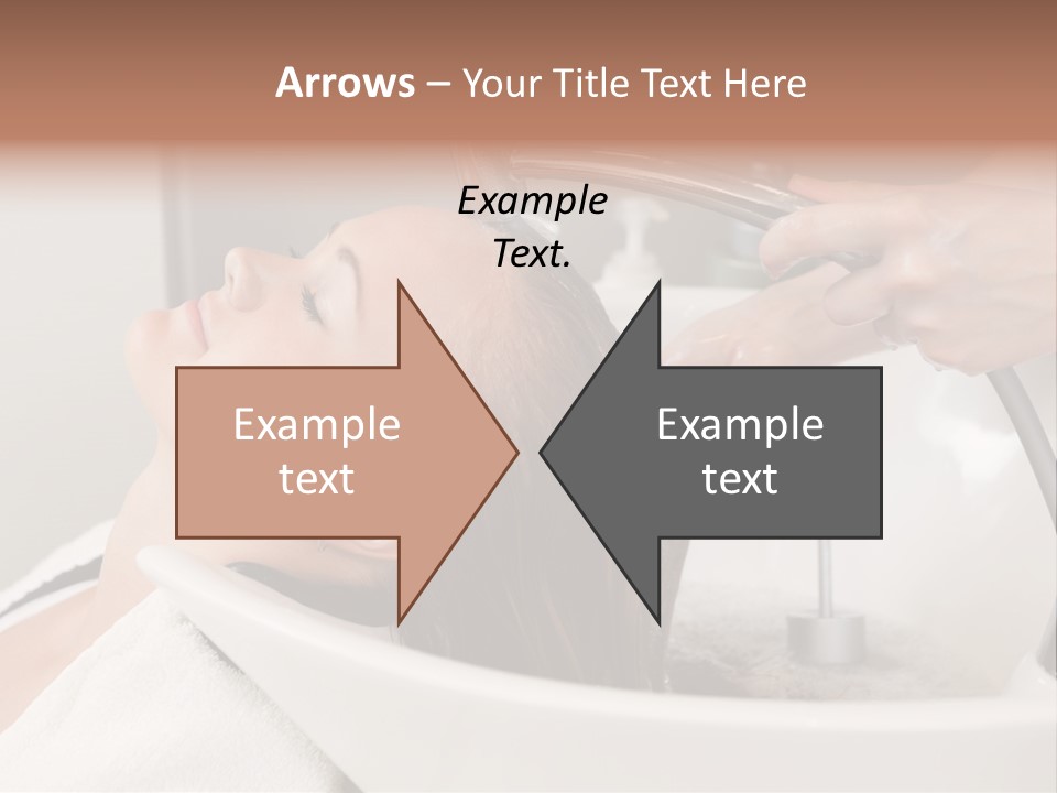 Beauty Hair Faucet PowerPoint Template