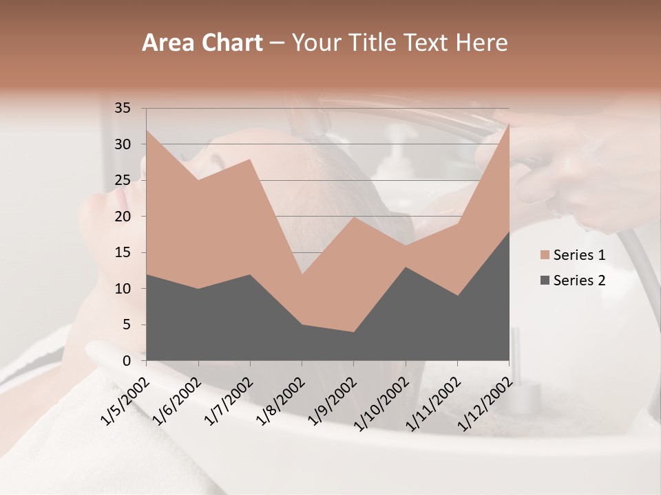 Beauty Hair Faucet PowerPoint Template