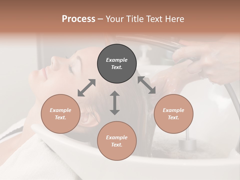 Beauty Hair Faucet PowerPoint Template