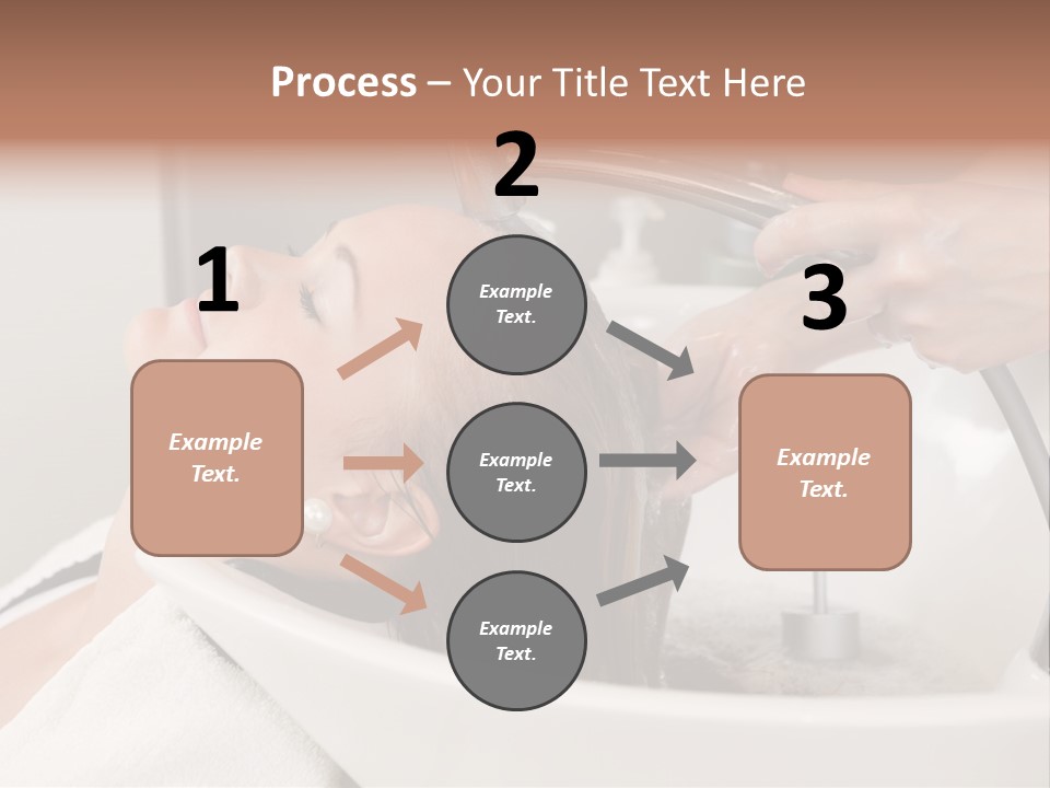 Beauty Hair Faucet PowerPoint Template