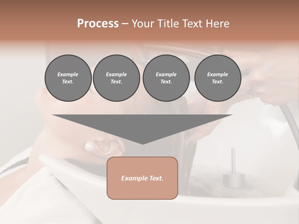 Beauty Hair Faucet PowerPoint Template