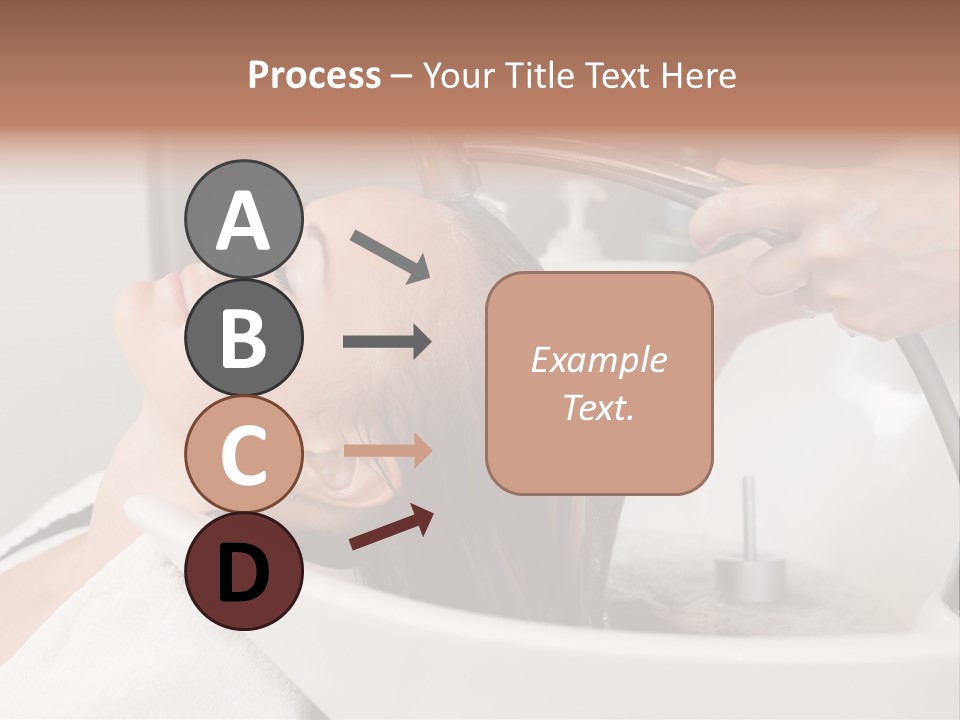 Beauty Hair Faucet PowerPoint Template