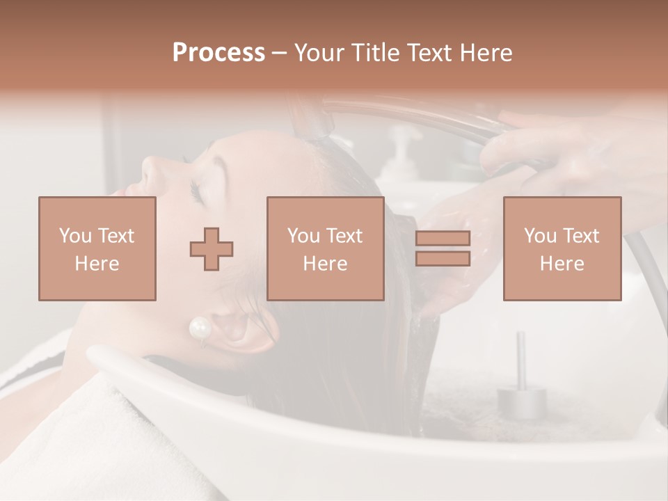 Beauty Hair Faucet PowerPoint Template