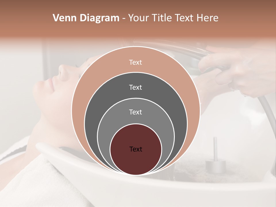 Beauty Hair Faucet PowerPoint Template