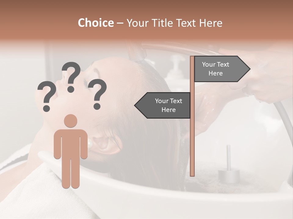 Beauty Hair Faucet PowerPoint Template