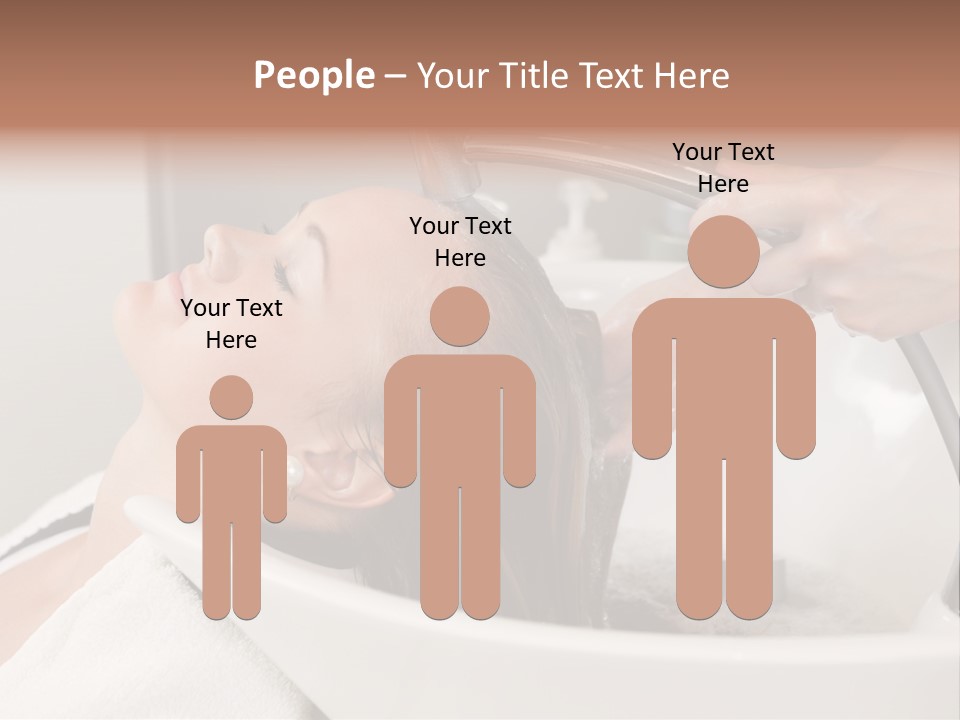 Beauty Hair Faucet PowerPoint Template