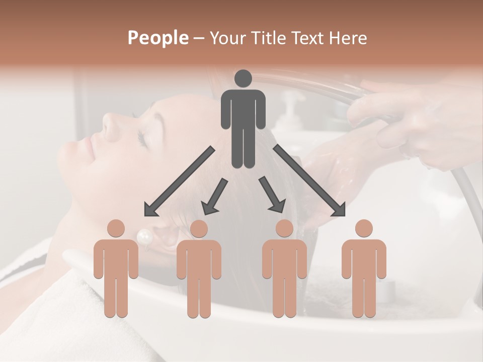 Beauty Hair Faucet PowerPoint Template