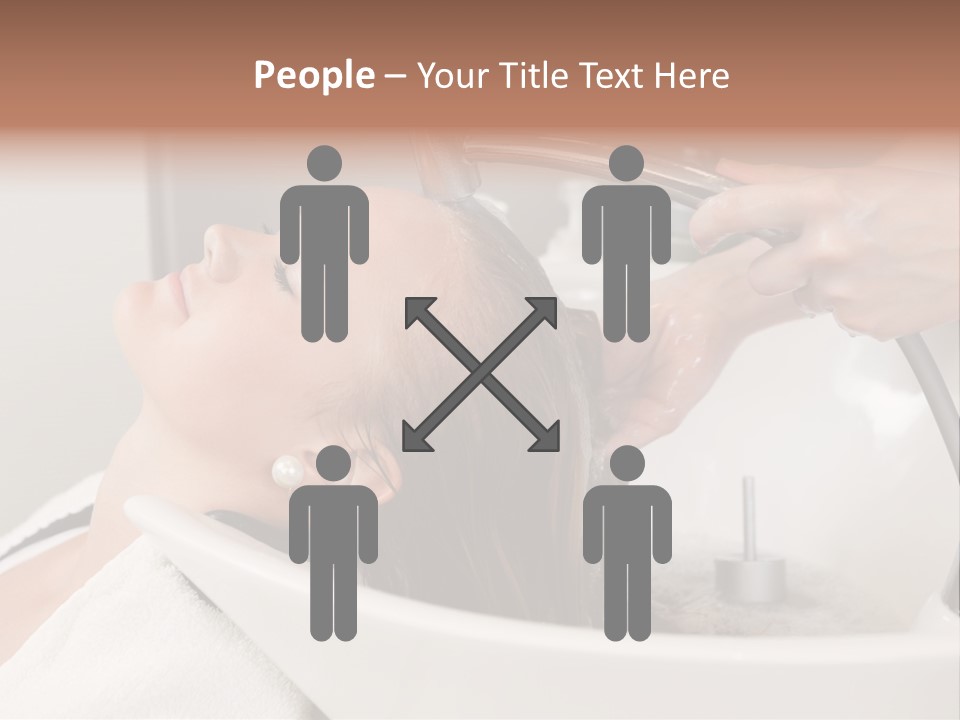 Beauty Hair Faucet PowerPoint Template