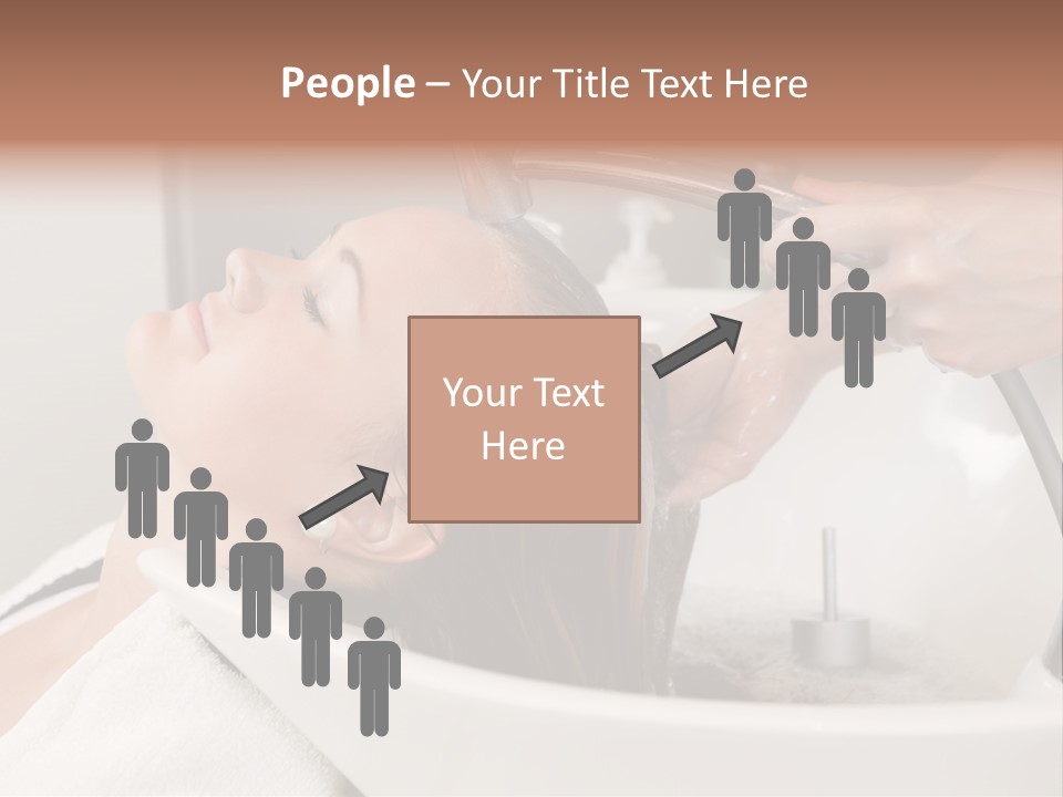 Beauty Hair Faucet PowerPoint Template