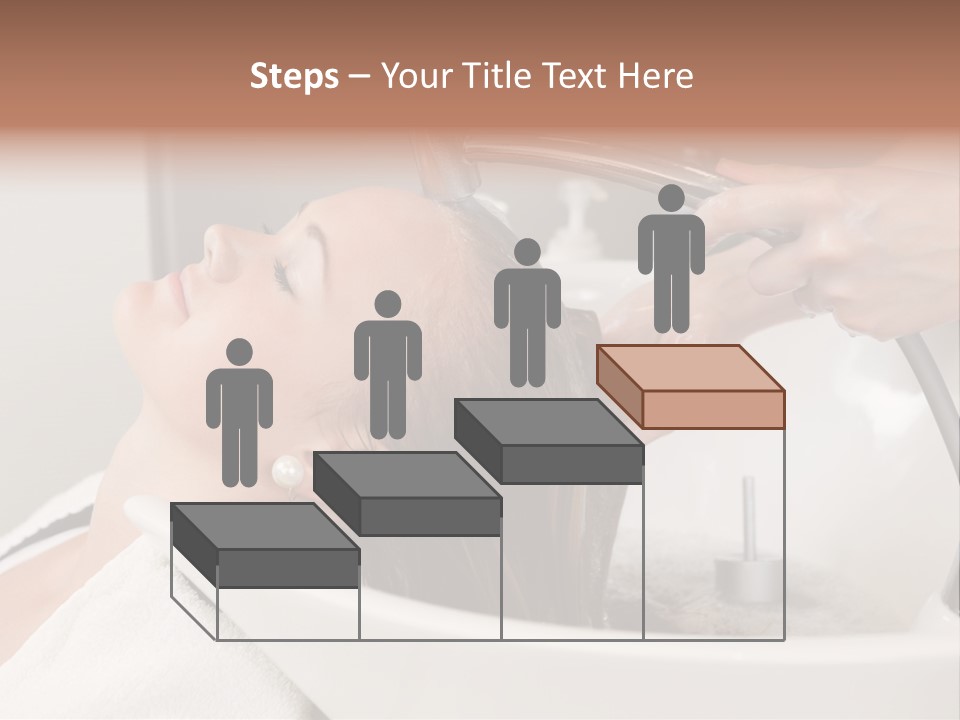 Beauty Hair Faucet PowerPoint Template